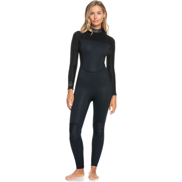 2024 Roxy Womens Prologue 3/2mm Back Zip Wetsuit ERJW103155 - Black